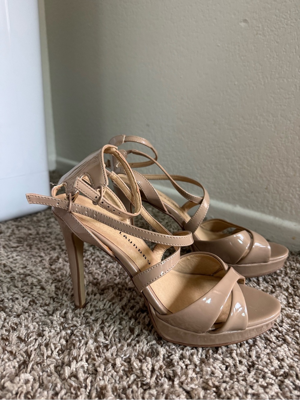 Nude Strappy High Heels